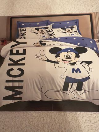 Juego de sábanas Mickey Mouse ,100%algodón,6pzas