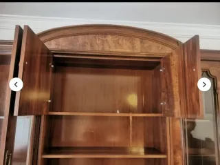 Mueble salón vitrina cajonera madera