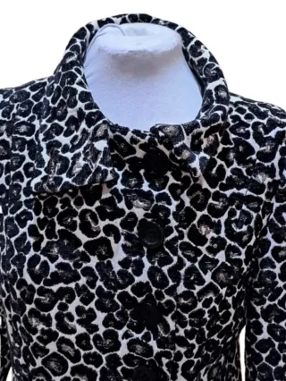 Abrigo pinup rockabilly de leopardo