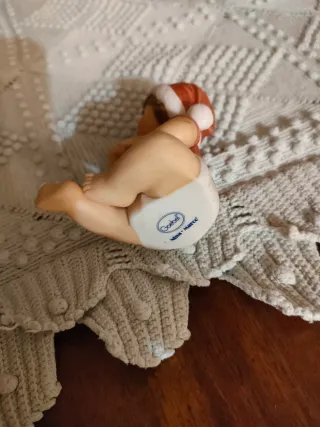 Statuina Bambino Natalizio Nina e Marco Goebel