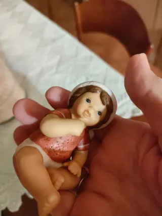 Statuina Bambino Natalizio Nina e Marco Goebel