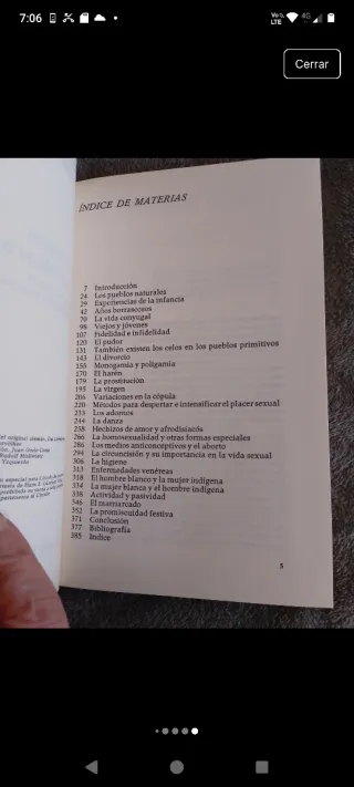 Vida amorosa de los pueblos naturales.
