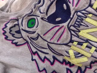 Felpa Kenzo Tigre Grigia 12 Anni