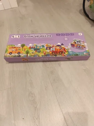Puzzle Grow up puzzle 4 en 1. 3 años