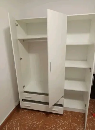 Sofá modular gris tela