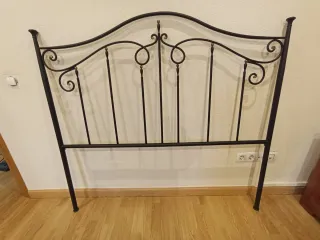 Cabecero de forja negro 135 cm