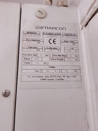 Cámara frigorífica industrial