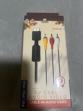 Cable AV para PS1/PS2/PS3 (1.8m)