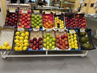 Carro expositor para frutería