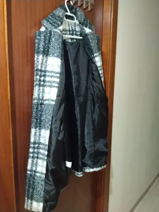 Chaquetón de cuadros mujer