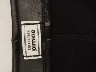 Vestido polipiel negro Pinkie