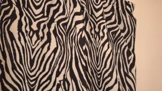 Falda larga estampada cebra