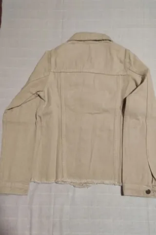 Chaqueta vaquera beige talla XS
