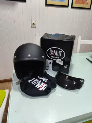 Casco Bandit Negro Mate Talla S