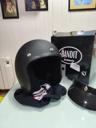 Casco Bandit Negro Mate Talla S