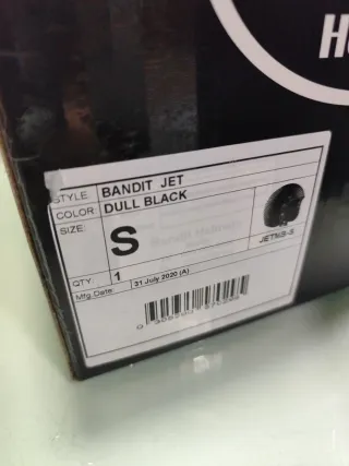 Casco Bandit Negro Mate Talla S