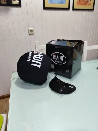 Casco Bandit Negro Mate Talla S