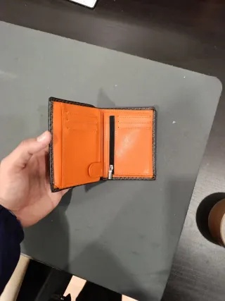 Elegante cartera de hombre negra