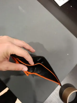 Elegante cartera de hombre negra