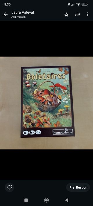 Juego de mesa Boletaires