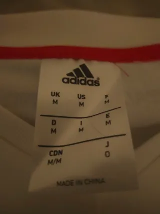 Sudadera Real Madrid Adidas Blanca Talla M