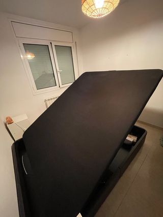 Canapé Ikea negro 160x200