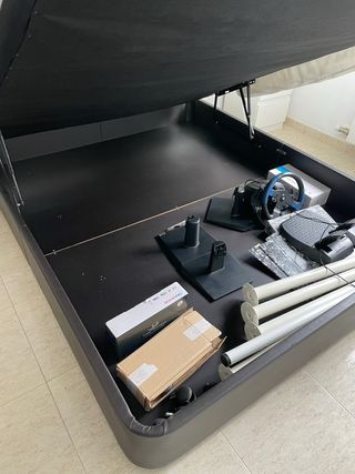 Canapé Ikea negro 160x200