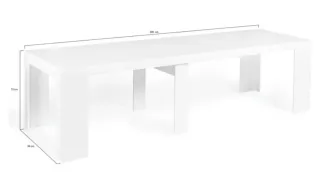 Tavolo consolle estensibile bianco