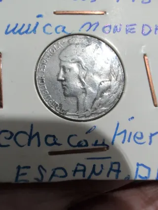 Moneda 5 céntimos España hierro