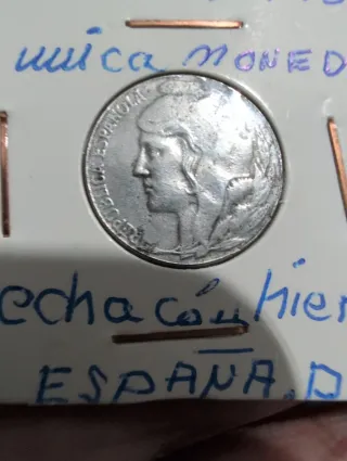Moneda 5 céntimos España hierro