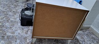 Mesita Nórdica Blanca y Beige