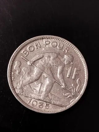 Moneda Luxemburgo 1F 1935