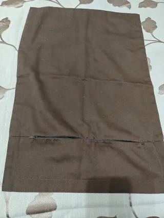 Cojines decorativos tela negro y marrón