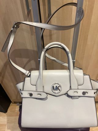 Bolso Michael Kors Beige y Plateado