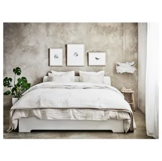 Estructura Cama 140cm Blanca Ikea