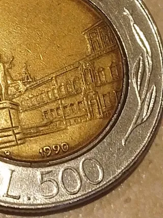 Moneta Lire 500 - 1990