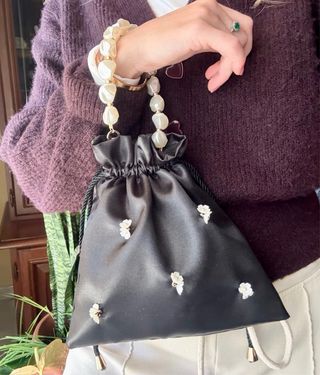 Borsetta Halite raso fiori