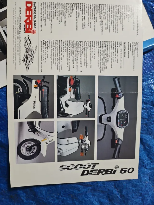 Lote 3  Catálogos Derbi Scooter