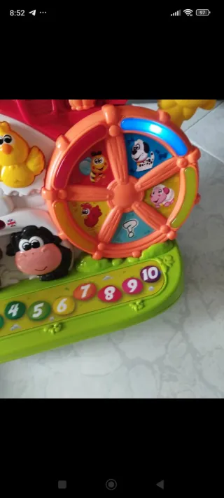 Lotto3pz:Fattoria parlante+cubo Chicco+ secchiello