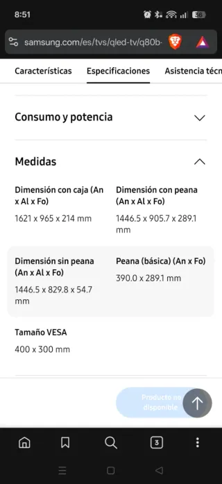 Samsung QLED 65 Q80B 4K 120Hz HDMI 2.1