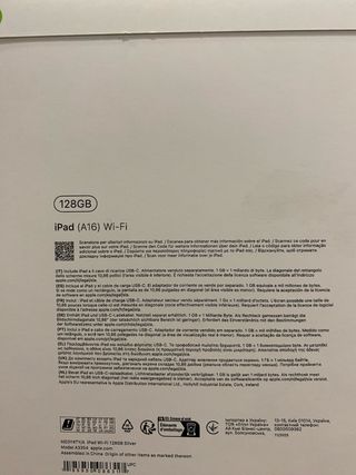 iPad 10ª Gen 128GB Gris Nuevo Precintado