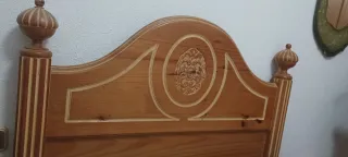 Cabezal cama 105cm madera pino