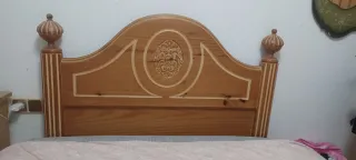 Cabezal cama 105cm madera pino