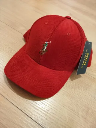 Gorra Roja Ralph Lauren Roja de Pana