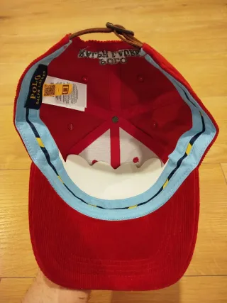 Gorra Roja Ralph Lauren Roja de Pana