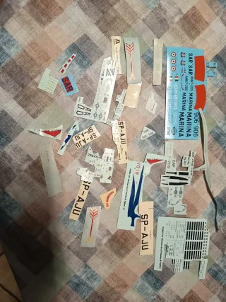 Calcomanías para maquetas de aviones