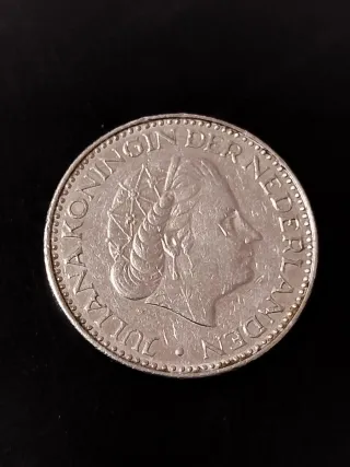 Moneda Países Bajos 1 Gulden 1969