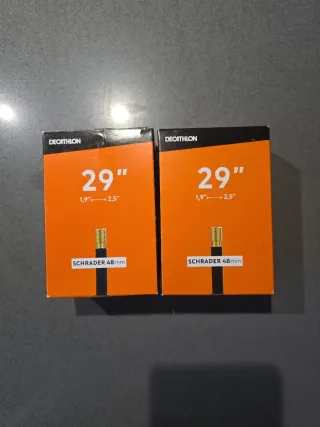 2 Cámaras de Aire Decathlon para bici 29" 48mm