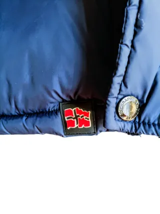 Geographical Norway Piumino Blu Taglia L