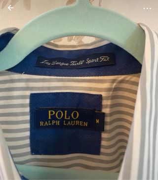 Camisa Polo Ralph Lauren Rayas Azul/Blanco